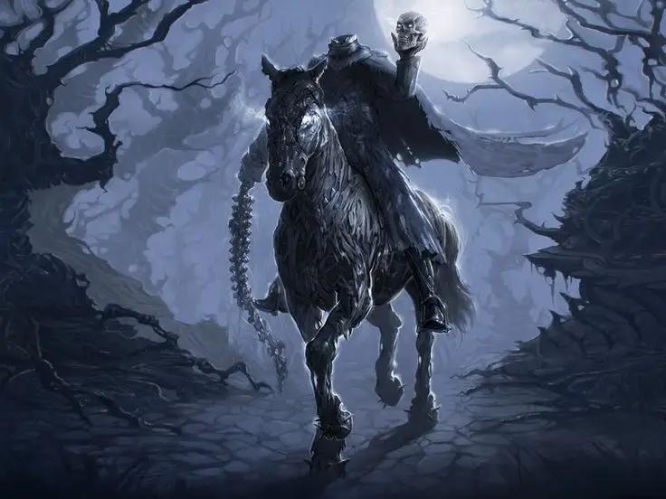 The Dullahan | Irish Headless horseman that collects souls. 