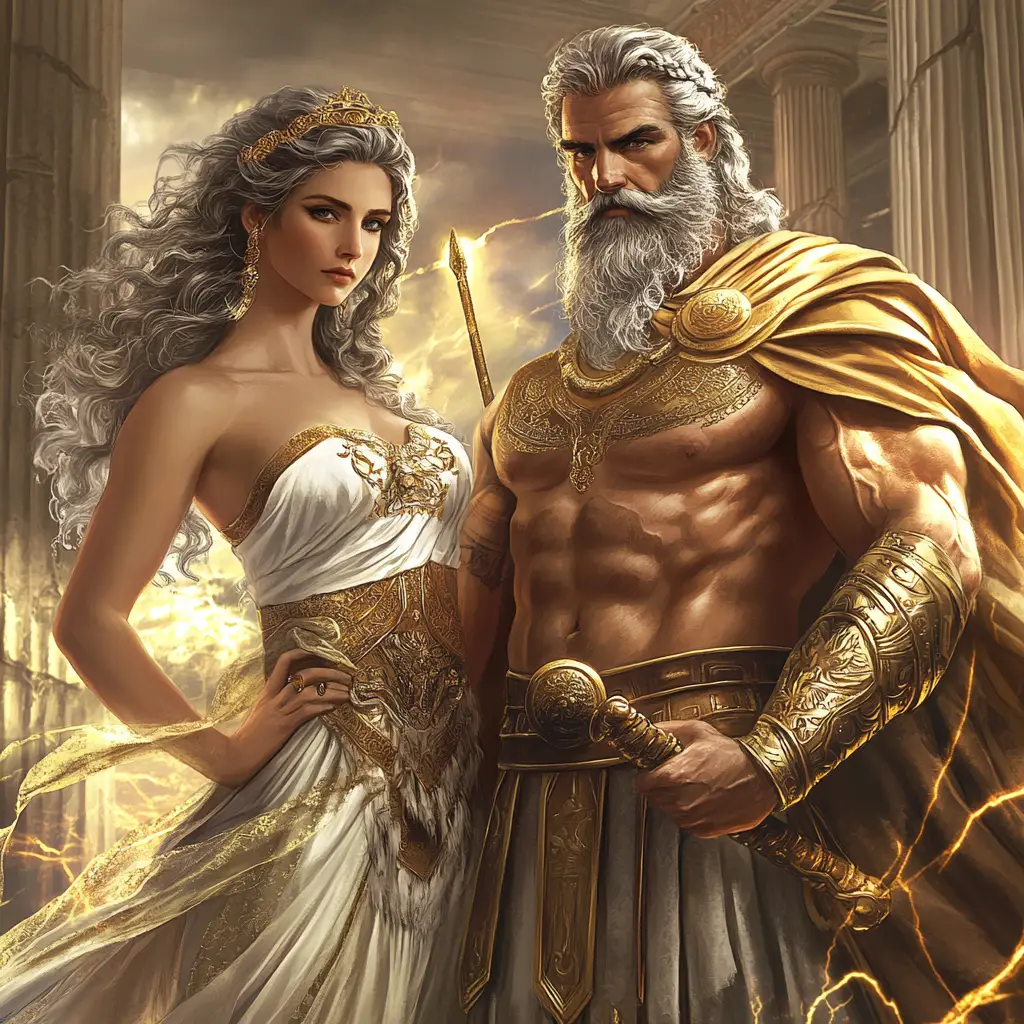 Metis and Zeus | Metis was the first wife of zeus after the defeat of the Titans.