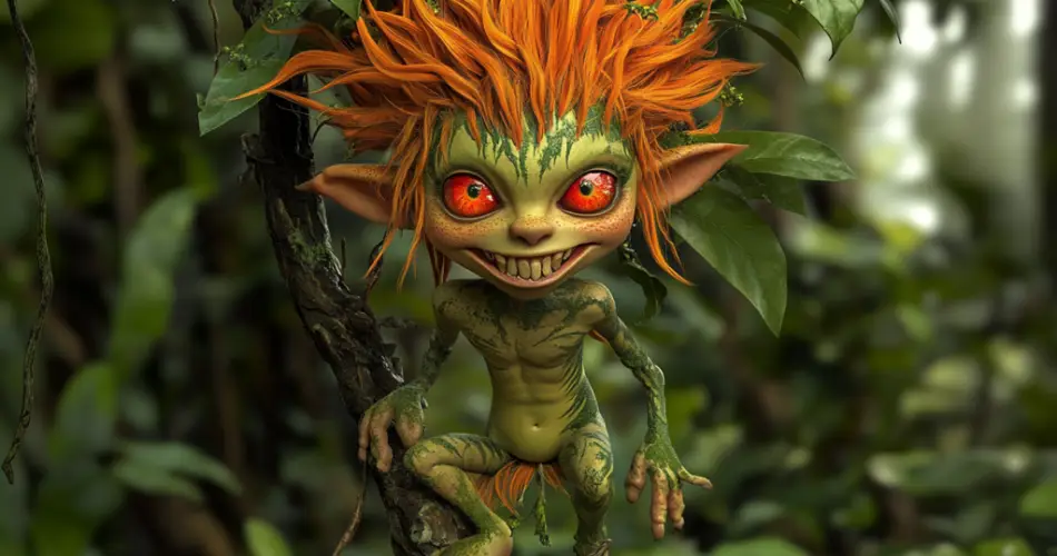 The Curupira is mythical creature that protects the forests in Brazillian folklore