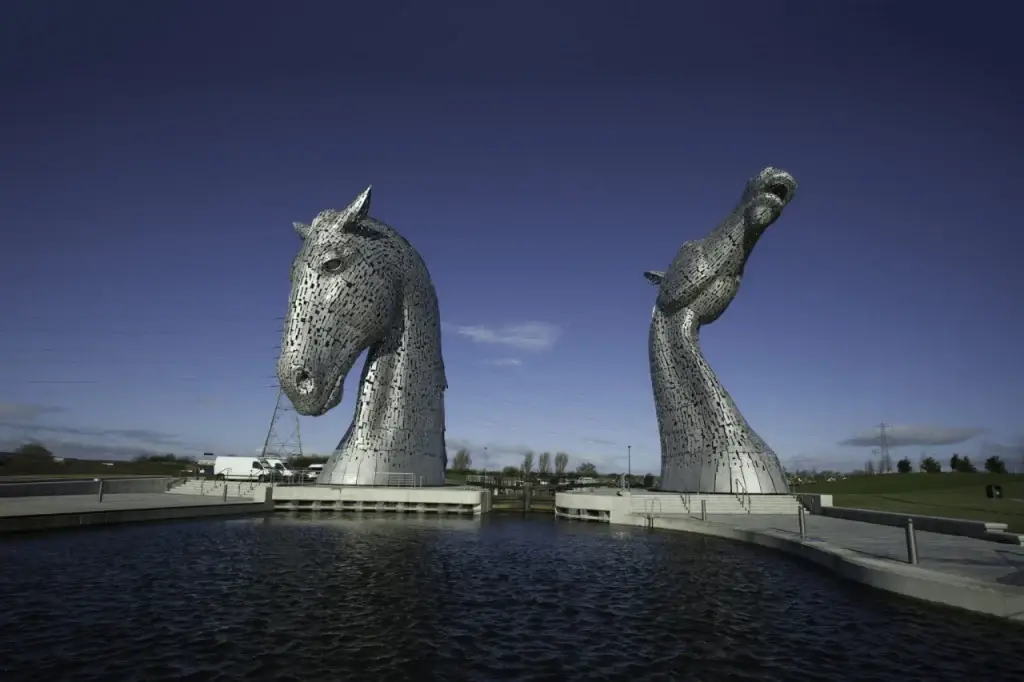 Kelpie Structure in Falkrik, Scotland.