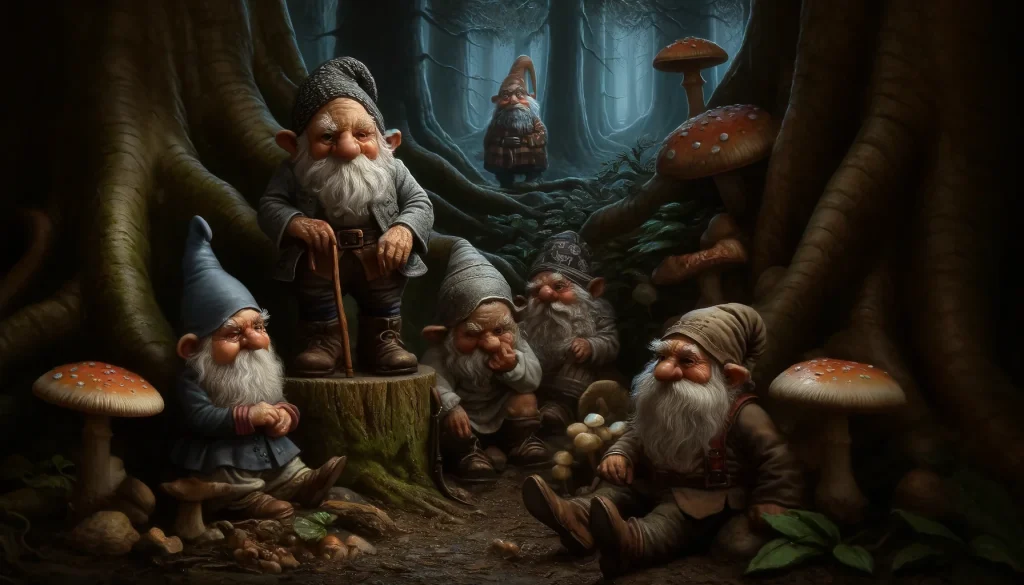 Forest Gnomes || They live in the dark part of the forest. Away from human contact. 