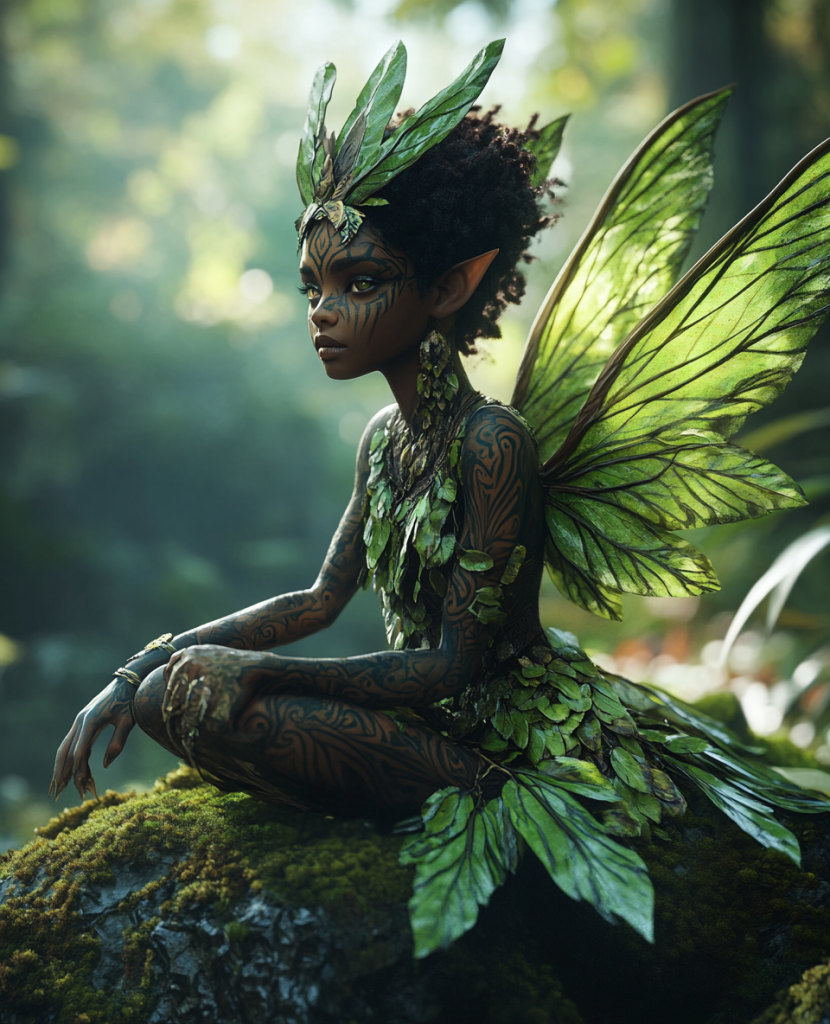 The Aziza Fairy || They are often associated with Natural elements. like leaves and flowers. 