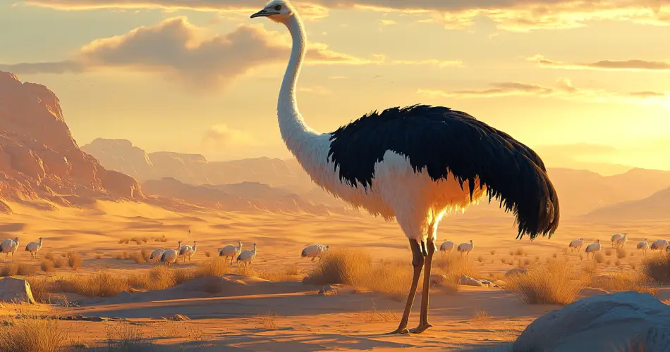 Arabia Ostrich, One of the Currently extinct animals the Romans Encountered.